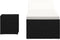 vidaXL - Ligbed - met - kussen - en - theetafel - poly - rattan - crèmewit