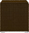 vidaXL - Ligbed - met - kussen - en - theetafel - poly - rattan - bruin