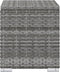 vidaXL - Ligbed - met - kussen - en - theetafel - poly - rattan - grijs