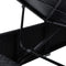 vidaXL - Ligbed - met - kussen - en - theetafel - poly - rattan - zwart