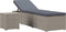 vidaXL - Ligbed - met - kussen - en - theetafel - poly - rattan - grijs