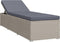 vidaXL - Ligbed - met - kussen - en - theetafel - poly - rattan - grijs