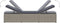 vidaXL - Ligbed - met - kussen - en - theetafel - poly - rattan - grijs
