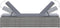 vidaXL - Ligbed - met - kussen - en - theetafel - poly - rattan - grijs