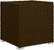 vidaXL - Ligbed - met - kussen - en - theetafel - poly - rattan - bruin