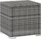 vidaXL - Ligbed - met - kussen - en - theetafel - poly - rattan - grijs