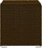 vidaXL - Ligbed - met - kussen - en - theetafel - poly - rattan - bruin