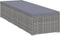 vidaXL - Ligbed - met - kussen - en - theetafel - poly - rattan - grijs