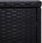 vidaXL - Ligbed - met - kussen - en - theetafel - poly - rattan - blauw