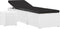vidaXL - Ligbed - met - kussen - en - theetafel - poly - rattan - wit