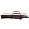 vidaXL - Ligbed - met - kussen - en - wieltjes - poly - rattan - bruin