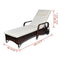 vidaXL - Ligbed - met - kussen - en - wieltjes - poly - rattan - bruin