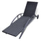 vidaXL - Ligbed - met - kussen - en - wieltjes - poly - rattan - zwart