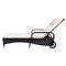 vidaXL - Ligbed - met - kussen - en - wieltjes - poly - rattan - zwart