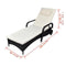 vidaXL - Ligbed - met - kussen - en - wieltjes - poly - rattan - zwart