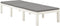 vidaXL - Ligbed - met - kussen - kunststof - wit