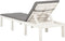 vidaXL - Ligbed - met - kussen - kunststof - wit