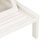 vidaXL - Ligbed - met - kussen - kunststof - wit