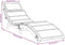 vidaXL - Ligbed - met - kussen - massief - acaciahout - beige