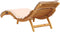 vidaXL - Ligbed - met - kussen - massief - acaciahout - beige