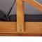 vidaXL - Ligbed - met - kussen - massief - acaciahout