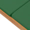 vidaXL - Ligbed - met - kussen - massief - teakhout - groen