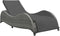 vidaXL - Ligbed - met - kussen - poly - rattan - antraciet