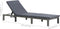 vidaXL - Ligbed - met - kussen - poly - rattan - antraciet