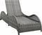 vidaXL - Ligbed - met - kussen - poly - rattan - antraciet