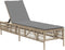 vidaXL - Ligbed - met - kussen - poly - rattan - beige