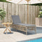 vidaXL - Ligbed - met - kussen - poly - rattan - beige