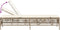 vidaXL - Ligbed - met - kussen - poly - rattan - beige