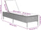 vidaXL - Ligbed - met - kussen - poly - rattan - beige
