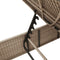 vidaXL - Ligbed - met - kussen - poly - rattan - beige