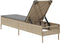 vidaXL - Ligbed - met - kussen - poly - rattan - beige