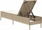 vidaXL - Ligbed - met - kussen - poly - rattan - beige