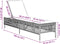 vidaXL - Ligbed - met - kussen - poly - rattan - beige