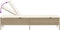 vidaXL - Ligbed - met - kussen - poly - rattan - beige