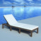 vidaXL - Ligbed - met - kussen - poly - rattan - bruin