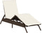 vidaXL - Ligbed - met - kussen - poly - rattan - bruin