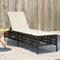 vidaXL - Ligbed - met - kussen - poly - rattan - bruin