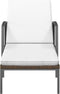 vidaXL - Ligbed - met - kussen - poly - rattan - bruin