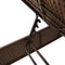 vidaXL - Ligbed - met - kussen - poly - rattan - bruin