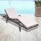 vidaXL - Ligbed - met - kussen - poly - rattan - bruin