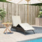 vidaXL - Ligbed - met - kussen - poly - rattan - bruin