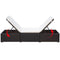 vidaXL - Ligbed - met - kussen - poly - rattan - bruin