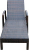 vidaXL - Ligbed - met - kussen - poly - rattan - bruin
