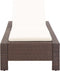 vidaXL - Ligbed - met - kussen - poly - rattan - bruin