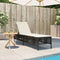 vidaXL - Ligbed - met - kussen - poly - rattan - bruin