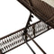 vidaXL - Ligbed - met - kussen - poly - rattan - bruin